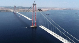 '1915 Çanakkale Köprüsü'nde 67 tabliyenin montajı tamamlandı