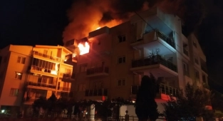 Evini yaktığı iddia edilen kişi gözaltına alındı
