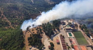 İzmir'de ormanlık alanda çıkan yangın kontrol altına alındı