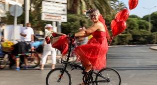 "Süslü Kadınlar Bisiklet Turu"nun 9'uncusu yapıldı