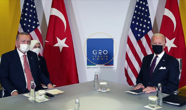 Cumhurbaşkanı Erdoğan ile ABD Başkanı Biden görüştü