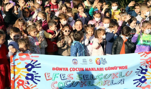 Efes Selçuklu Çocuklar Hakları İçin Yürüdüler
