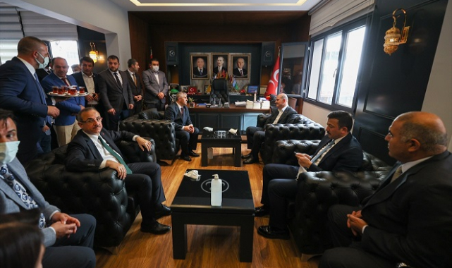 İçişleri Bakanı Soylu ,Şahin'i ziyaret etti