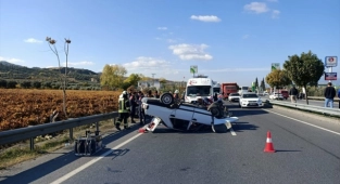 Salihli'de trafik kazası 1 ölü