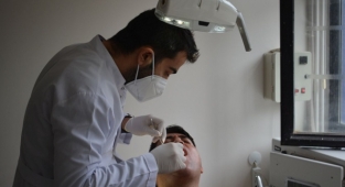 Şehit ailelerine diş taraması yapıldı