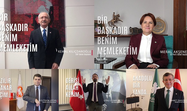 Muhalefet liderleri işaret diliyle “Memleketim” dedi 