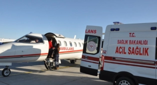 Uçak ambulanslar 81 ülkeden 1081 hastayı Türkiye'ye getirdi