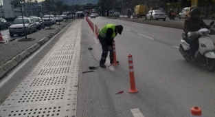Manas Bulvarı'nda trafik düzenlemesi