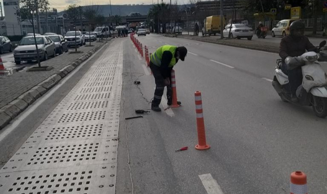 Manas Bulvarı'nda trafik düzenlemesi