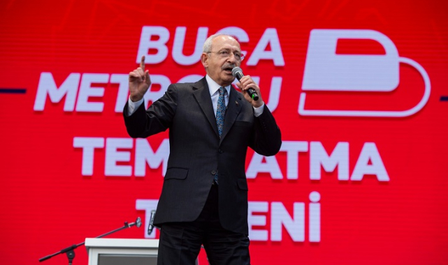 Kılıçdaroğlu Buca Metrosu’nun temel atma töreninde konuştu
