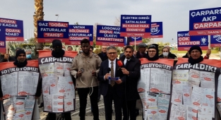 Saadet’ten ‘elektrik çarpmış vatandaş’ ile zam protestosu