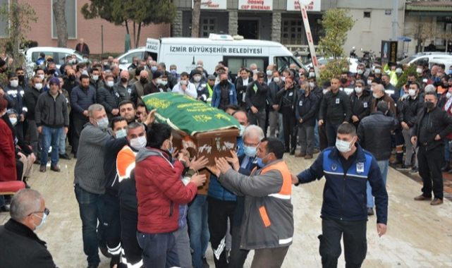 Trafik kazasında ölen belediye işçisi toprağa verildi