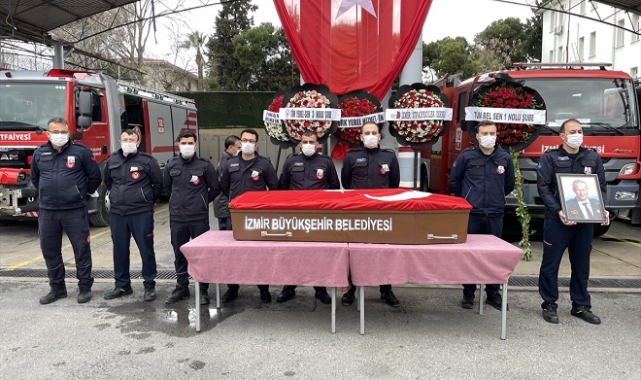 İtfaiye amiri için tören düzenlendi