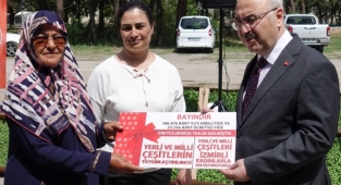 1 milyon 300 bin fide ile 300 kilogram tohum dağıtıldı