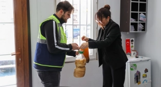 Atık yağ getirene bulaşık deterjanı hediye