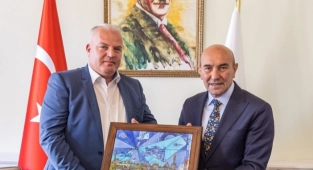 Başkan Soyer Delçevo Belediye Başkanı’nı ağırladı
