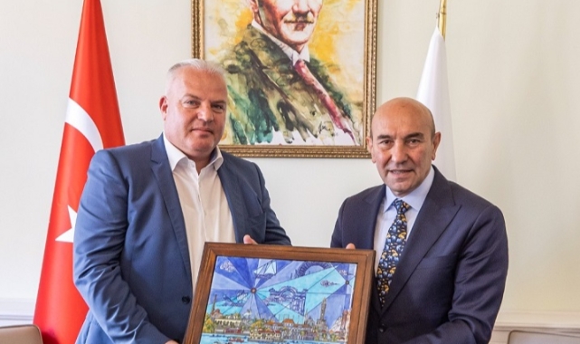 Başkan Soyer Delçevo Belediye Başkanı’nı ağırladı