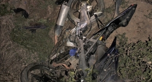 Ödemiş'te otomobille çarpışan motosikletin sürücüsü yaralandı