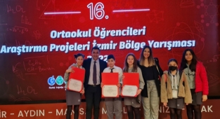 Özel Rota Ortaokulu TÜBİTAK’ ta Bölge 1.si