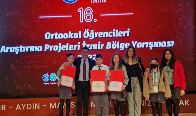 Özel Rota Ortaokulu TÜBİTAK’ ta Bölge 1.si