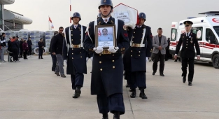 Şehit infaz koruma memuru Ağrı'da son yolculuğuna uğurlandı