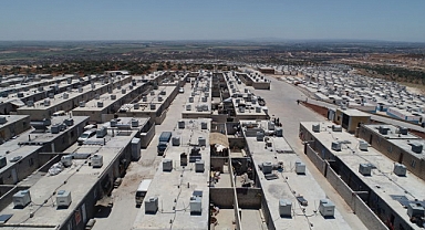 Briket evler savaştan kaçan Suriyeli ailelere yuva oluyor