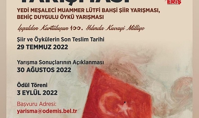 Ödemiş'in Kurtuluşunun 100. Yılında Ulusal Şiir ve Öykü Yarışması