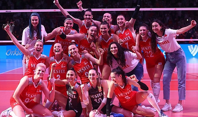 A Milli Kadın Voleybol Takımı, Belçika'yı 3-1 yendi