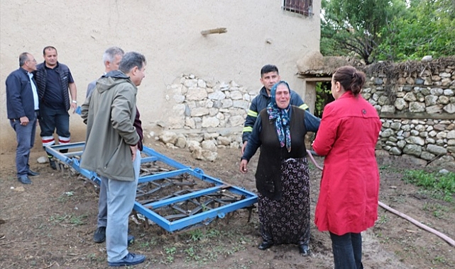 Afyonkarahisar'da sağanak tarım arazilerine zarar verdi