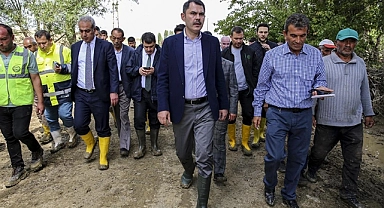 Bakan Kurum, Akyurt'ta incelemelerde bulundu