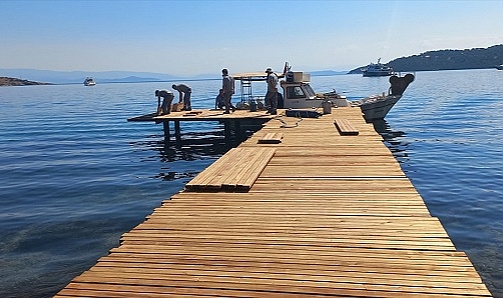 Bodrum'da kaçak yapıların yıkımları devam ediyor