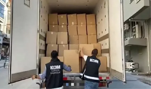 İzmir'de 3 milyon 87 bin kaçak sigara ele geçirildi