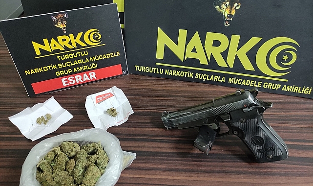 Manisa'da uyuşturucu ticareti yaptığı iddia edilen 1 kişi tutuklandı