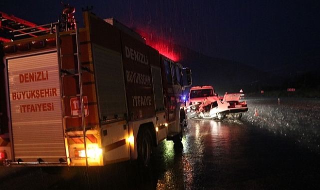 Otomobil ile çekicinin çarpışması sonucu 1 kişi öldü, 2 kişi yaralandı