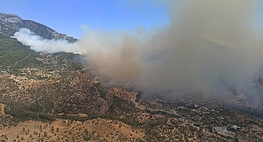 Datça'da Orman Yangını Söndürme çalışmaları devam ediyor