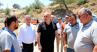 Özkoç, Datça'da yanan alanları inceledi: