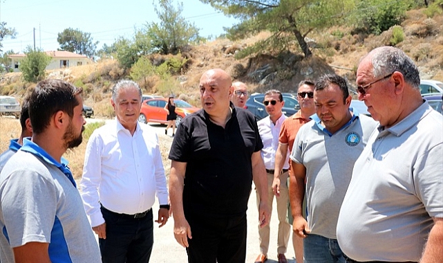 Özkoç, Datça'da yanan alanları inceledi: