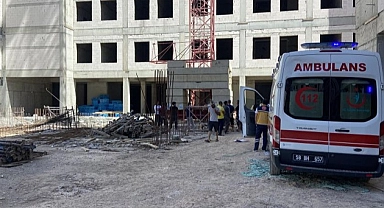 Uşak'ta çalıştığı inşaatın üçüncü katından düşen işçi öldü