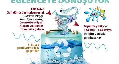 Atıklar Çeşme’de eğlenceye dönüşüyor