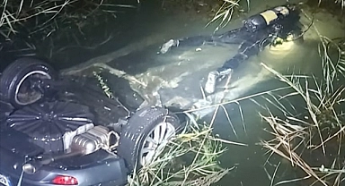 Fethiye'de su kanalına devrilen otomobildeki 2 kişi hayatını kaybetti