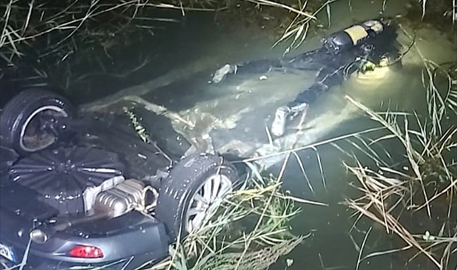 Fethiye'de su kanalına devrilen otomobildeki 2 kişi hayatını kaybetti