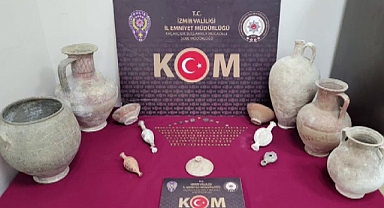 İzmir'de 191 tarihi eser ele geçirildi