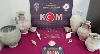 İzmir'de 191 tarihi eser ele geçirildi