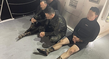 4 eski asker yurt dışına yüzerek kaçmaya çalışırken yakalandı