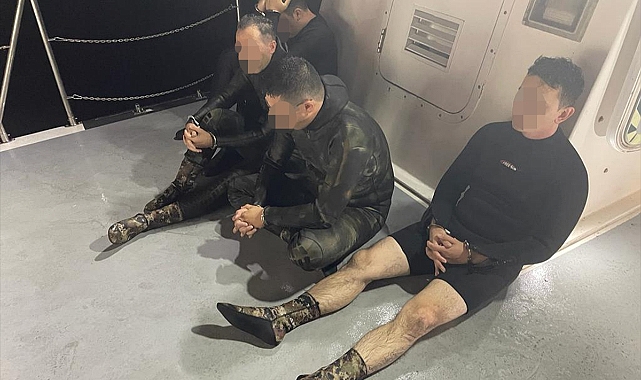 4 eski asker yurt dışına yüzerek kaçmaya çalışırken yakalandı
