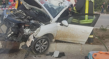 Aydınlatma direğine çarpan otomobilin sürücüsü hayatını kaybetti