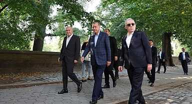 Cumhurbaşkanı Erdoğan, Central Park'ta yürüyüş yaptı