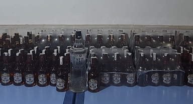 Denizli'de sahte içki operasyonunda 3 şüpheli yakalandı