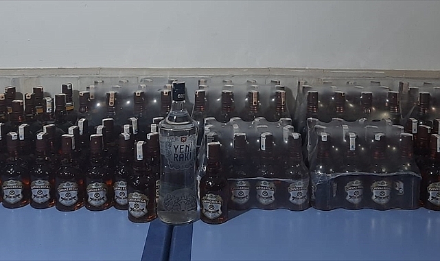Denizli'de sahte içki operasyonunda 3 şüpheli yakalandı