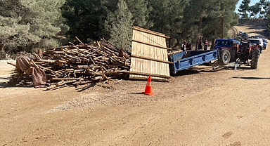 Denizli'de traktör römorkunun altında kalan kadın öldü
